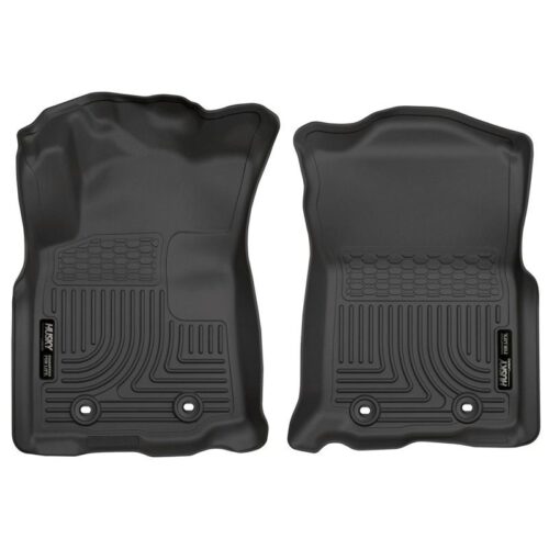 HUSKY Front Floor Liners 2018-2019 Toyota Tacoma Transmission:Standard Double Ca