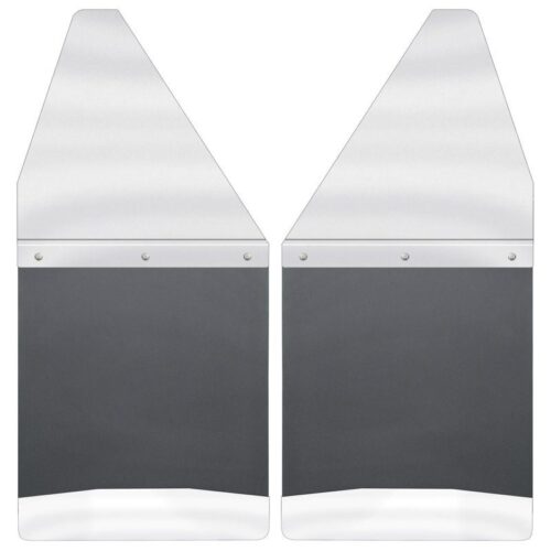 HUSKY Kick Back Mud Flaps 12 Wide – Stainless Steel Top and Weight 1988-1999 Ch