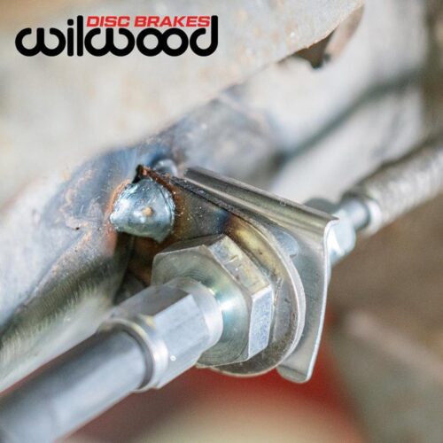 WILWOOD Flexline Kit, -3, 3/8-24 IF, 90 Degree,Weld on tab