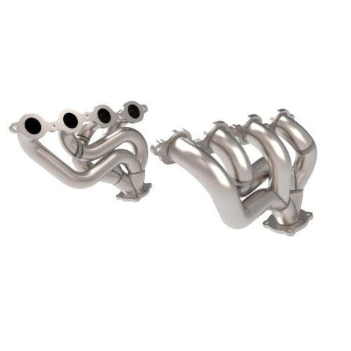 aFe Twisted Steel 1-3/4 IN 304 Stainless Steel Short Tube Header Chevrolet Camar