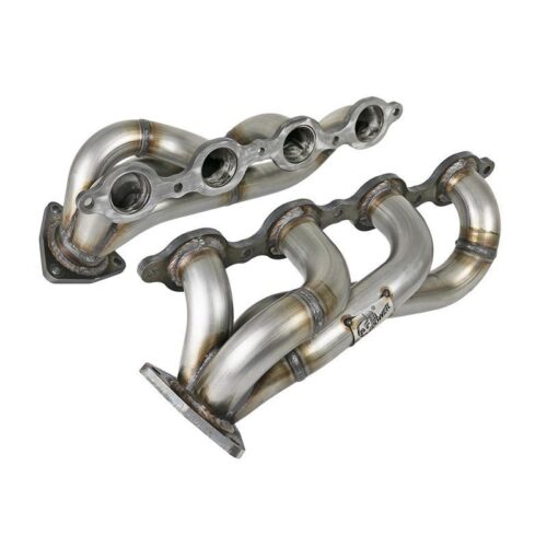 aFe Twisted Steel 304 Stainless Steel Shorty Headers GM Heavy Duty Trucks 2020 V