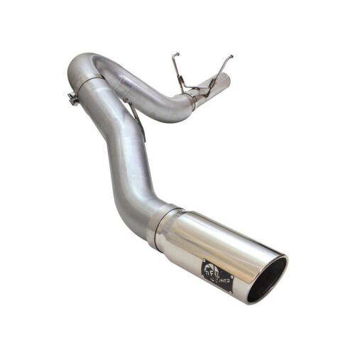 aFe ATLAS 5in Aluminized Steel DPF-Back Exhaust System w/Polished Tip – 49-02051-1P