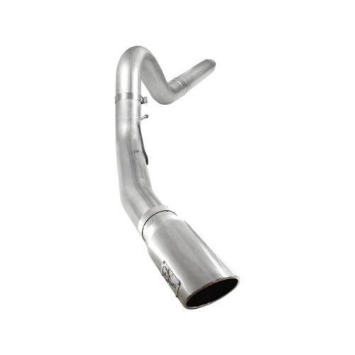 aFe ATLAS 5in Aluminized Steel DPF-Back Exhaust System w/Polished Tip Ford Diese – 49-03054-P