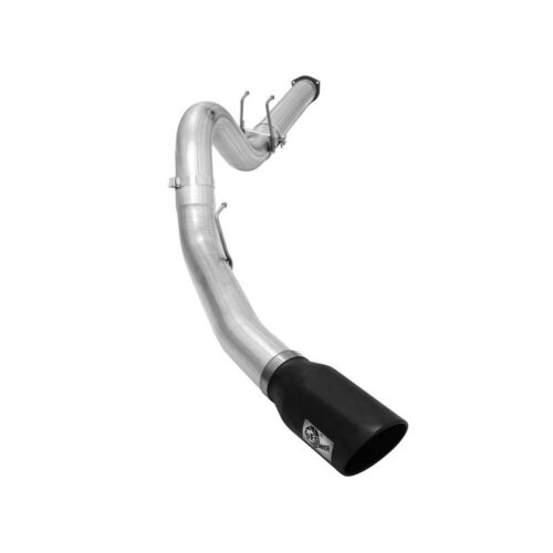 aFe ATLAS 5in DPF-Back Aluminized Steel Exhaust System w/Black Tip Ford Diesel T – 49-03064-B