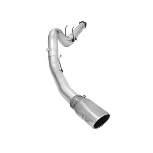 aFe ATLAS 5in Aluminized Steel DPF-Back Exhaust System w/Polished Tip Ford Diese – 49-03064-P