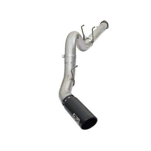 aFe ATLAS 5in DPF-Back Aluminized Steel Exhaust System w/Black Tip Ford Diesel T – 49-03090-B