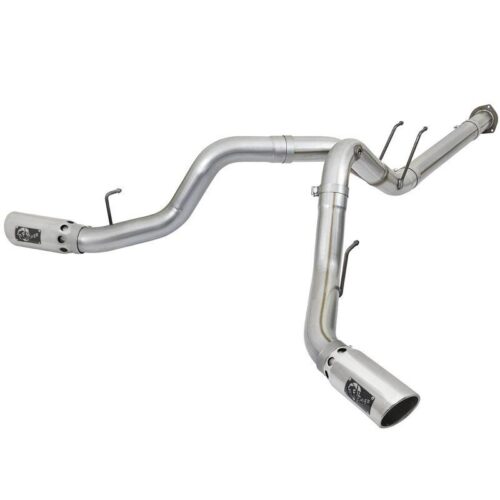 aFe ATLAS 4in Aluminized Steel DPF-Back Exhaust System w/Polished Tip – 49-03092-P