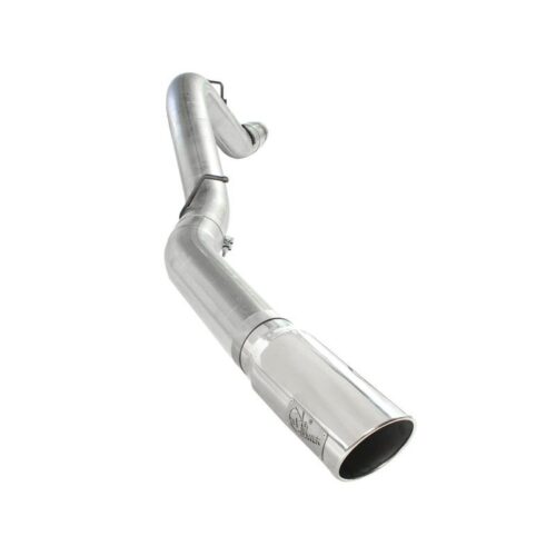 aFe ATLAS 5in Aluminized Steel DPF-Back Exhaust System w/Polished Tip GM Diesel – 49-04041-P