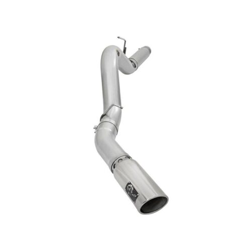 aFe ATLAS 5in Aluminized Steel DPF-Back Exhaust System w/Polished Tip GM Diesel – 49-04081-P