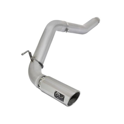 aFe ATLAS 5in DPF-Back Aluminized Steel Exhaust System w/Polished Tip Nissan Tit