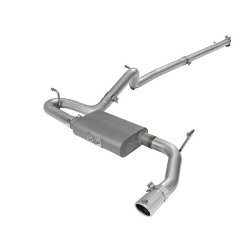 aFe Scorpion 2-1/2in Aluminized Steel Cat-Back Exhaust System w/Polished Tip Jee – 49-08044-1P