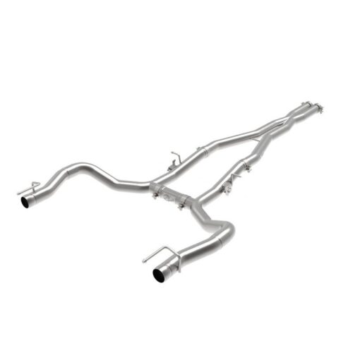 aFe MACH Force-Xp 3 IN 304 Stainless Steel Cat-Back Exhaust System w/o Muffler D