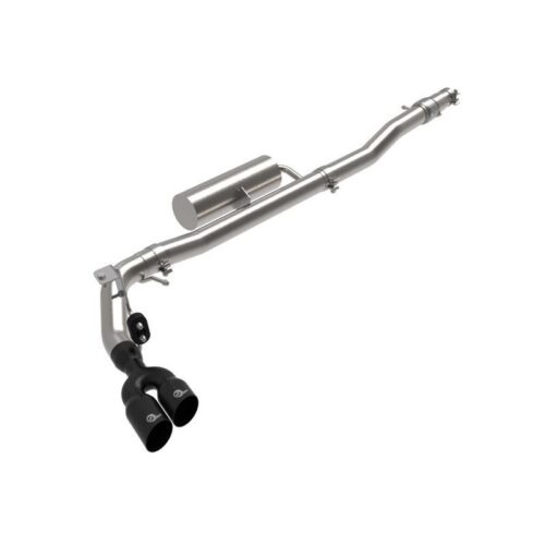 aFe Rebel Series 3 IN 304 Stainless Steel Cat-Back Exhaust System w/ Black Tips