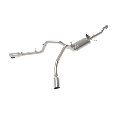 aFe Gemini XV 3 IN 304 Stainless Steel Cat-Back Exhaust System w/ Cut-Out Polish – 49-33123-P