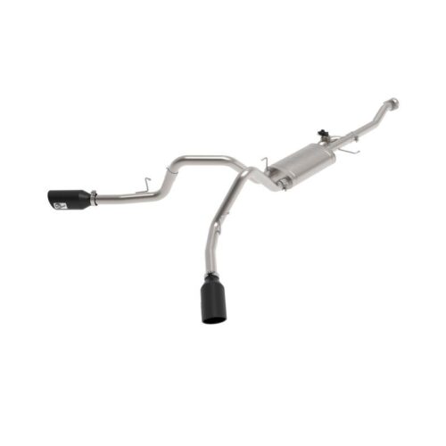 aFe Gemini XV 3 IN 304 Stainless Steel Cat-Back Exhaust System w/ Cut-Out Black – 49-33129-B