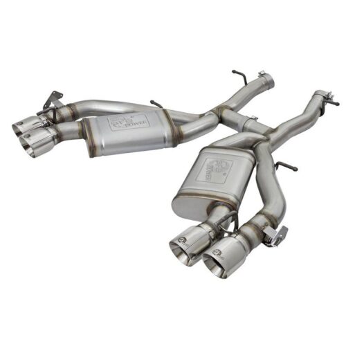 aFe MACH Force-Xp 3in 304 Stainless Steel Axle-Back Exhaust System w/Polished Ti