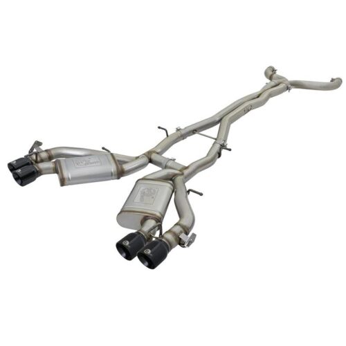 aFe MACH Force-Xp 3in 304 Stainless Steel Cat-Back Exhaust System w/Black Tip Ch