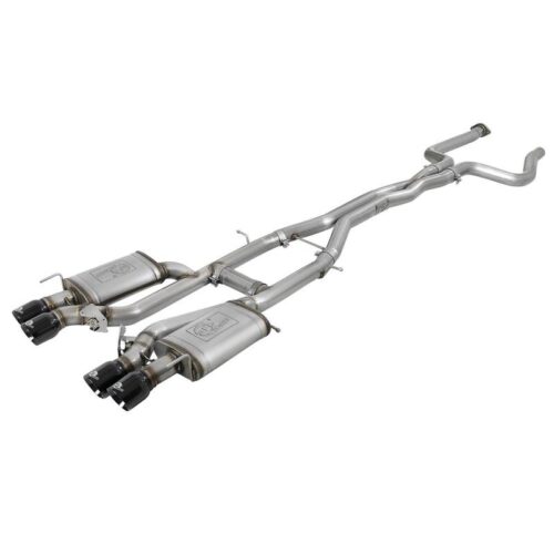 aFe MACH Force-Xp 3in 304 Stainless Steel Cat-Back Exhaust System w/Black Tip Ca – 49-34078-B