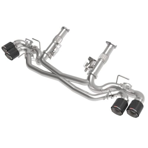 aFe MACH Force-Xp 304 Stainless Steel Cat-Back Exhaust w/o Muffler Carbon (w/ NP