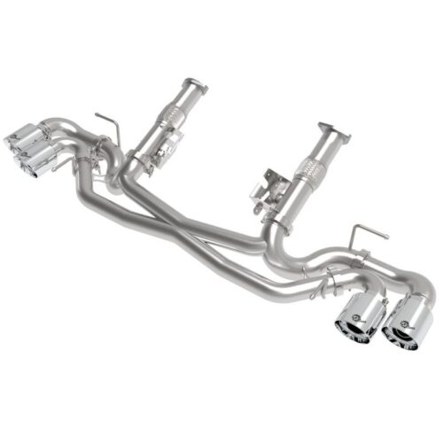 aFe MACH Force-Xp 2-1/2 IN 304 Stainless Steel Cat-Back Exhaust w/Polished Tips – 49-34127NM-P