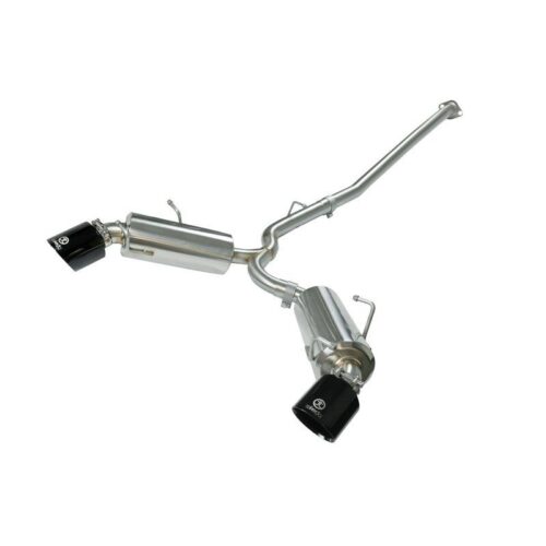 aFe Takeda 2-1/2 IN 304 Stainless Steel Cat-Back Exhaust System w/Black Tip Toyo