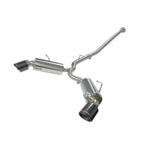 aFe Takeda 2-1/2 IN 304 Stainless Steel Cat-Back Exhaust System w/Carbon Fiber T