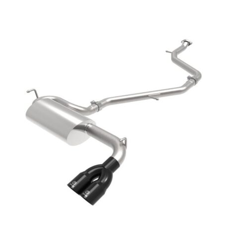 aFe Takeda 2 IN to 2-1/2 IN 304 Stainless Steel Cat-Back Exhaust System w/ Black – 49-36044-B