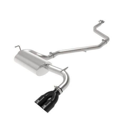 aFe Takeda 2 IN to 2-1/2 IN 304 Stainless Steel Cat-Back Exhaust System w/ Black – 49-36047-B