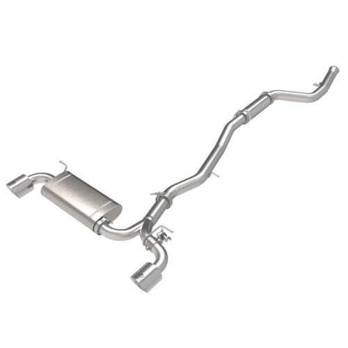 aFe Takeda 3 IN to 2-1/2 IN 304 Stainless Steel Cat-Back Exhaust System w/Polish – 49-36050-P