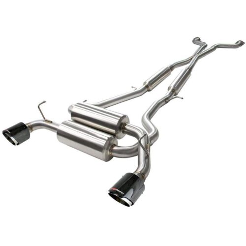 aFe Takeda 2-1/2 IN 304 Stainless Steel Cat-Back Exhaust System w/ Carbon Fiber – 49-36103-C