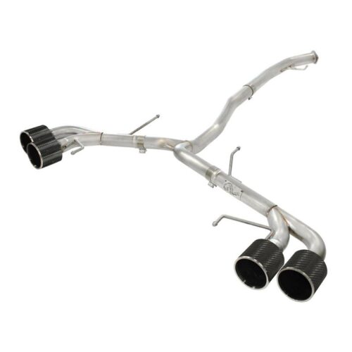 aFe Takeda 3in to 2-1/2in 304 Stainless Steel Cat-Back Exhaust System Nissan GT-