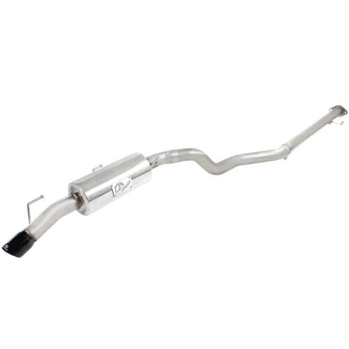 aFe Takeda 2-1/2in 304 Stainless Steel Cat-Back Exhaust System w/Black Tip Nissa