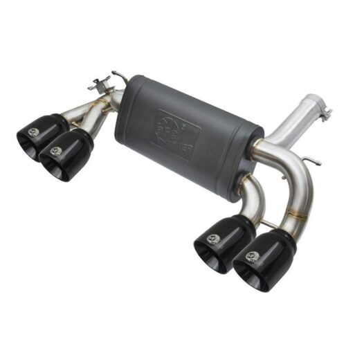 aFe MACH Force-Xp 3 to 2-1/2in Stainless Steel Axle-Back Exhaust System w/Black