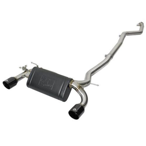 aFe MACH Force-Xp Stainless Steel Cat-Back Exhaust System w/Black Tips