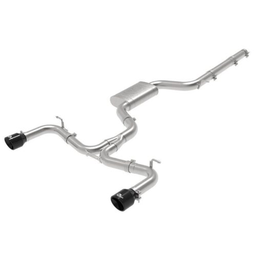 aFe MACH Force-Xp 3 IN to 2-1/2 IN Stainless Steel Cat-Back Exhaust System Black – 49-36418-B