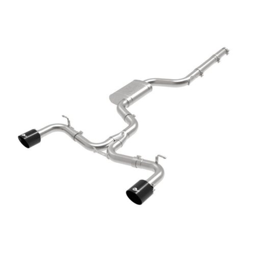 aFe MACH Force-Xp 3 IN to 2-1/2 IN Stainless Steel Cat-Back Exhaust System Black – 49-36422-B