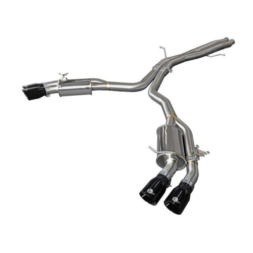 aFe MACH Force-Xp 3 IN to 2-1/2 IN Stainless Steel Cat-Back Exhaust System Black – 49-36427-B