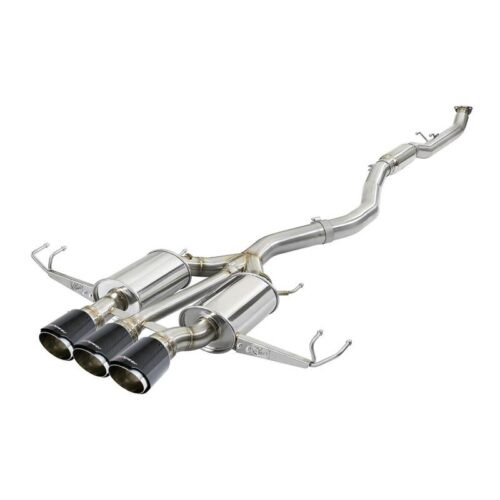 aFe Takeda 3 IN 304 Stainless Steel Cat-Back Exhaust System w/ Carbon Fiber Tips – 49-36623-C