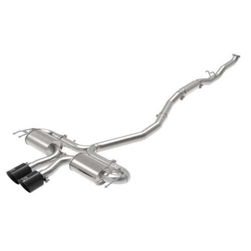 aFe Takeda 3 IN 304 Stainless Steel Cat-Back Exhaust System w/ Black Tips Honda