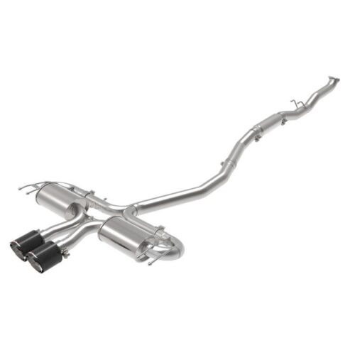 aFe Takeda 3 IN 304 Stainless Steel Cat-Back Exhaust System w/ Carbon Fiber Tips – 49-36624-C