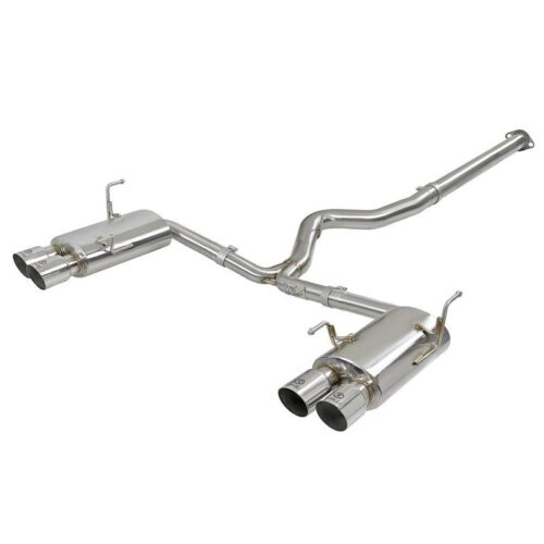 aFe Takeda 3in to 2-1/4in 304 Stainless Steel Cat-Back Exhaust System w/Polished