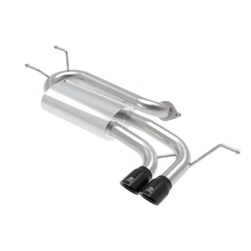 aFe Takeda 2-1/2 IN 304 Stainless Steel Axle-Back Exhaust System w/ Black Tip Ma – 49-37004-B