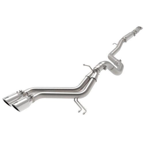 aFe Takeda 2-1/2 IN to 3 IN 304 Stainless Steel Cat-Back Exhaust w/ Polished Tip – 49-37018-P