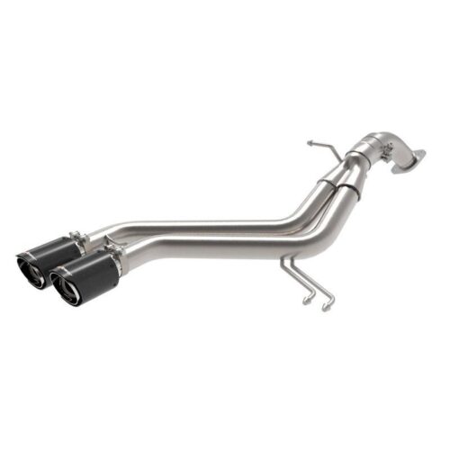 aFe Takeda 3 IN to 2-1/2 IN 304 Stainless Steel Axle-Back Exhaust Carbon Fiber T – 49-37019-C