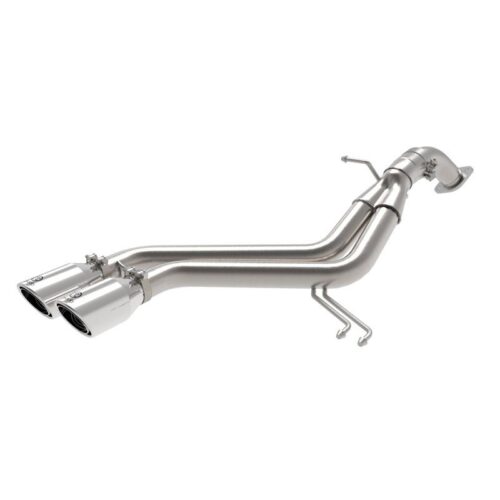 aFe Takeda 3 IN to 2-1/2 IN 304 Stainless Steel Axle-Back Exhaust w/ Polished Ti – 49-37019-P