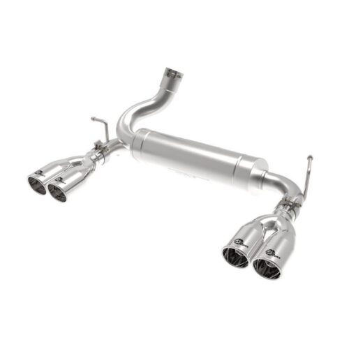 aFe Vulcan Series 2-1/2 IN 304 Stainless Steel Axle-Back Exhaust System Polished – 49-38086-P