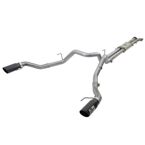 aFe MACH Force-Xp 3in Stainless Steel Cat-Back Exhaust System w/Black Tip Ford F – 49-43045-B