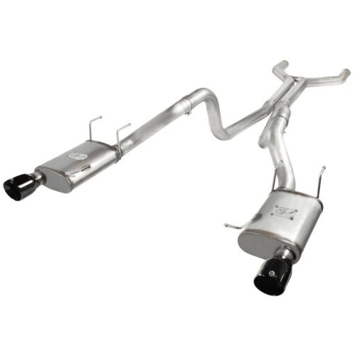 aFe MACH Force-Xp 3in Stainless Steel Cat-Back Exhaust System w/Black Tip Ford M