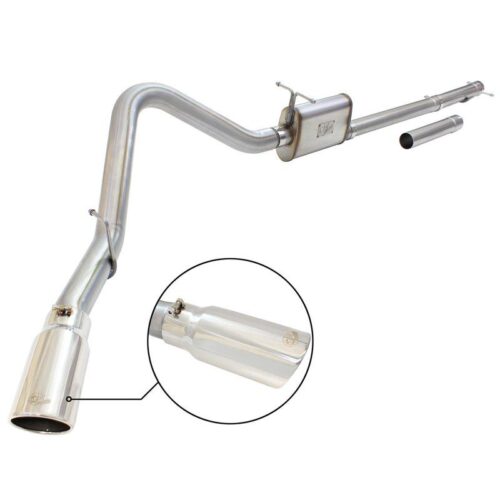 aFe MACH Force-Xp 3in to 3-1/2in 409 Stainless Steel Cat-Back Exhaust w/Polished – 49-43076-P