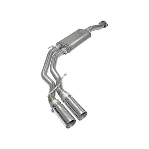 aFe Rebel Series 3in to 2-1/2in 409 Stainless Steel Cat-Back Exhaust w/Polished – 49-43081-P